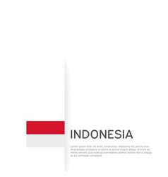 Indonesia Flag Background State Patriotic Banner