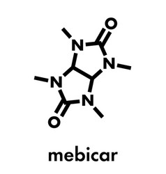 Mebicar Anxiolytic Drug Molecule Skeletal Formula