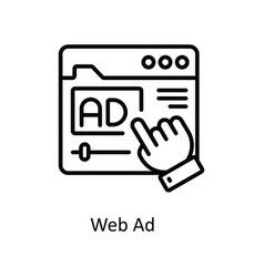 Web Ad Outline Icon Design Ma