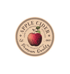 Apple Cider Vintage Emblem Sticker