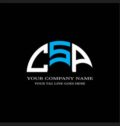 Csp Letter Logo Creative Design With Graphic