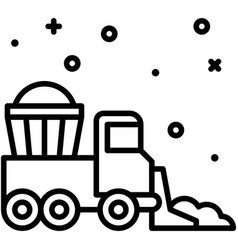 Snow Plow Icon Winter City Related