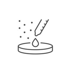 Medical Sample Line Outline Icon