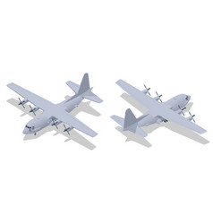 Isometric Lockheed C-130 Hercules American Four