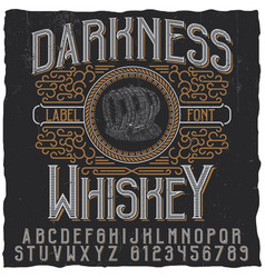 Darkness Whiskey Poster