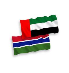 Flags Republic Gambia And United Arab