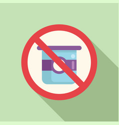 No Dairy Products Icon Flat Gluten