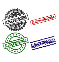 Scratched Textured Albury-wodonga Stamp Seals