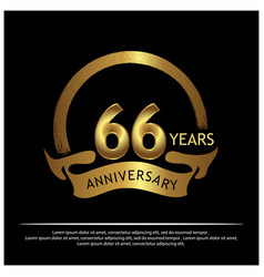 Sixty Six Years Anniversary Golden