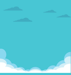 Summer Blue Cloud Gradient Color Background