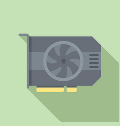 Computer Card Icon Flat Pc Gpu