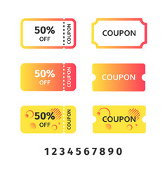 Set Of Discount Coupons