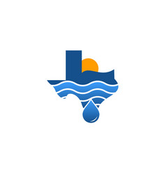 Texas Drop Beach Vacation Logo