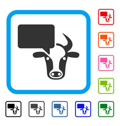 Cow Opinion Framed Icon