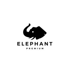 Cute elephant cartoon logo icon Royalty Free Vector Image