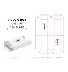 Pouch Box Die Cut Template