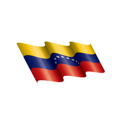 Venezuela Flag On A White