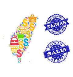 Best Shopping Composition Of Mosaic Map Of Taiwan