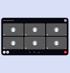 Video Conference Overlay Online Meeting Ui