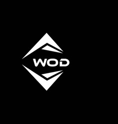 Wod Abstract Technology Logo Design On Black