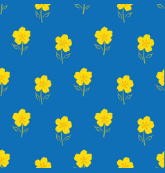 Buttercup Seamless Pattern Background Hand