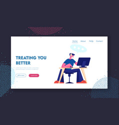 Customer Support Service Website Landing Page