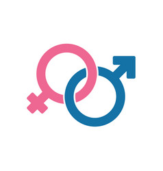 Gender Symbol Female And Male Icon Man And Woman