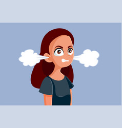 Angry Teen Girl Cartoon