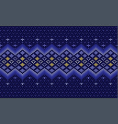 Cross Stitch Ethnic Pattern Knitted Crochet