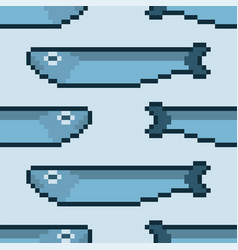 Herring Pixel Art Background Fish Pixelated 8 Bit