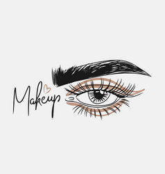 Makeup Handwritten Quotes Eye With Long