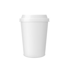 Realistic White Coffee Paper Cup Or Mug 3d Mockup