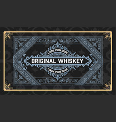 Whiskey Label With Old Frames