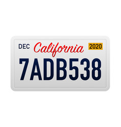 California S Car Number In The United States Of