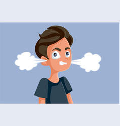 Angry Teen Boy Cartoon