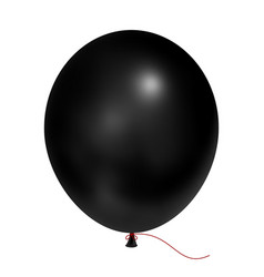 Black Balloon Isolated On White Background 3d