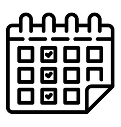 Calendar Clean Graph Icon Outline House