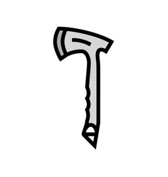 Throwing Axe Tool Color Icon