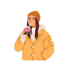 Girl Drinking Boba Korean Bubble Milk Tea