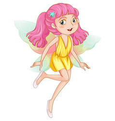 Fantastic Fairy Girl With Pink Hair