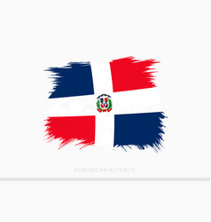 Grunge Flag Of Dominican Republic Abstract