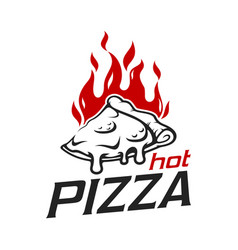 Pizza Icon For Pizzeria Or Italian Restaurant Sign