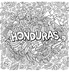 Honduras Cartoon Doodle Funny Design