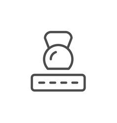 Mattress Firmness Line Icon