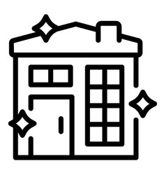 Clean House Icon Outline Bath Clean