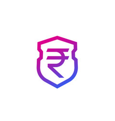 Shield And Rupee Logo