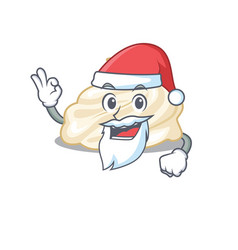 Whipped Cream In Santa Cartoon Character Style