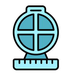 Kitchen Waffle Maker Icon Flat