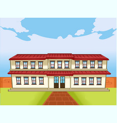 Senior High School Flat Design