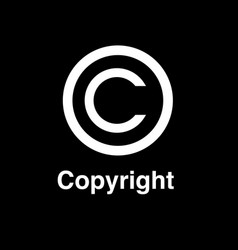 Copyright Symbol In Flat Style